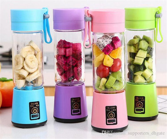 Juicer Blender 6 Blades USB Portable 380ml Mini Fruit Bottle Juicer Small Blender